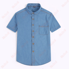 blue short sleeve dress shirts